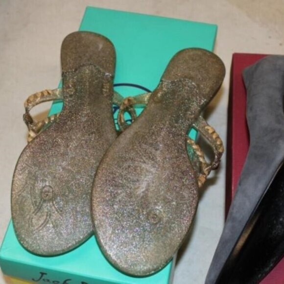 Jack Rogers Sparkle Georgica Jelly Sandals 7M - Picture 4 of 4